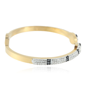 <b>Animal</b> Snake <b>Crystal</b> Bracelet Steel Gold Women's Fashion Jewelry Micro Insert Everyday Wear - Product Image 4