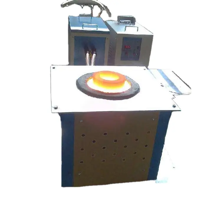 Hitfar nhà máy giá 15 KW tần số trung bình sưởi ấm cảm ứng nóng chảy lò cho 3 kg sắt luyện kim