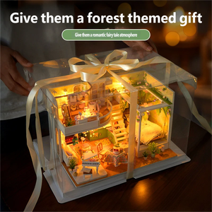 Meubles miniatures pour scène, cabane, bricolage, cadeau fait main, assemblage, loft, villa, <span class=keywords><strong>maison</strong></span>, modèle de jouet, ornements, Mori TD54 14+, boîte de couleur, filles - Product Image 4