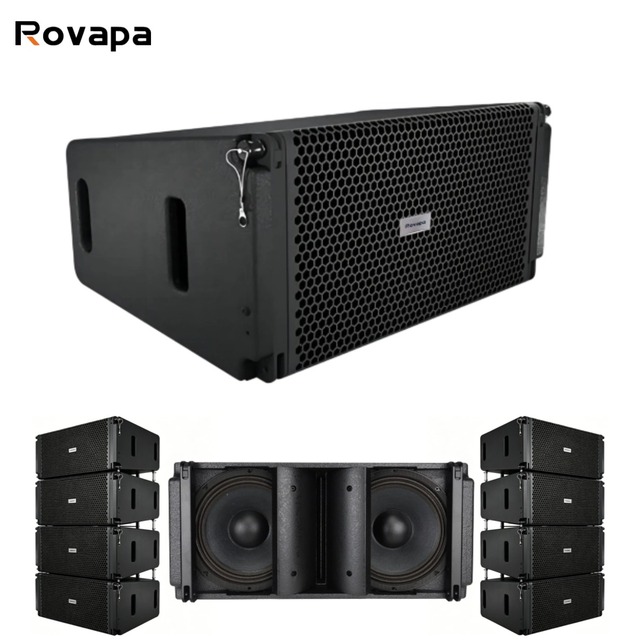 Professional Passive Line Array Speaker Dual 10 Inch 500W Birch Plywood for Church Concert Stadium Auditorium Mosque PA System