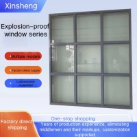 Ventana a Prueba de Explosiones Personalizada de Fábrica, Vidrio Templado Resistente a la Presión para Fábrica Química o Laboratorio, con Certificación de Prueba