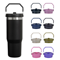 Remplacement de couvercle de gobelet pour tasse de voyage couvercle anti-déversement remplacement de couvercle de paille de gobelet adapté pour tasse de gobelet de 20oz 30oz
