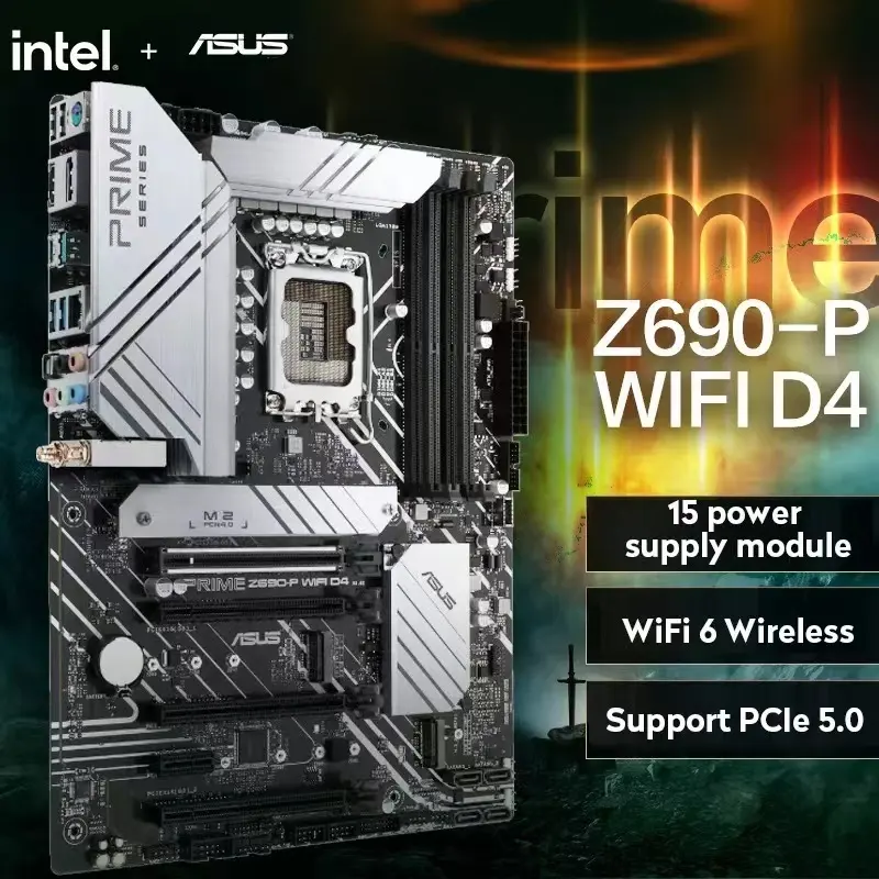P-D4 PRIME Intel Z690 Rẻ Hơn Bo Mạch Chủ 4 * DDR5 Super Computer Gaming LGA1700 Bộ Xử Lý CPU ATX Ddr5 Ram Bo Mạch Chủ A-SUS PC