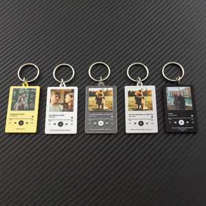 Porte-clés en acrylique personnalisé pour album musical, <span class=keywords><strong>chanson</strong></span>, Saint-Valentin, musique, amour, <span class=keywords><strong>anniversaire</strong></span>, mariage - Product Image 6