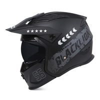 SLKE DOT ECE combinaison détachable 3/4 ATV Cruiser casque Vintage rétro Street Fighter samouraï casque de moto