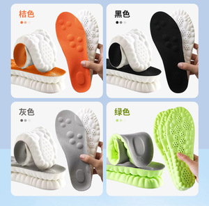 Semelles Confort Sportives Direct Usine Haute Qualité 4D Circulation Respirabilité Mousse à Mémoire de Forme PU Soutien Voûte Plantaire Unisexe Confort Optimal - Product Image 4