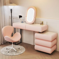 Table de toilette intégrée en bois massif et ardoise, style moderne et minimaliste pour chambre à coucher