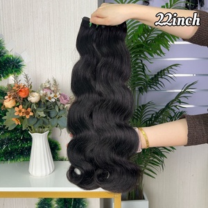 ผมต่อแบบ Body Wave ยี่ห้อ Remy ขายส่งยอดนิยม น้ำหนัก 100 กรัมต่อแพ็ค ผมแท้ 100% แบบ Super Double Drawn - Product Image 4