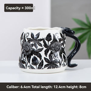 Tasses en céramique créatives pour couple, tasses à café domestiques, tasses à eau en céramique grande capacité - Product Image 6