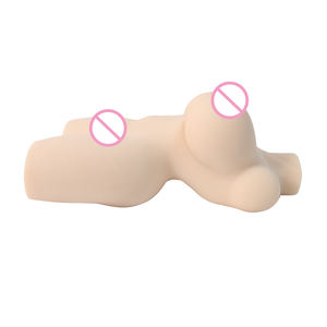 新品上市 硅胶半身女性皮肤模型 男士用 柔软男性自慰器 成人用品 浅肤色 防水 - Product Image 4