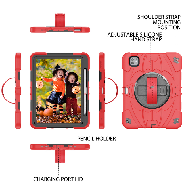 Shockproof Dustproof B2B Procure Tablet Case with Hand Strap PencilSlot for ipad Air 4 5 & iPad Pro 11 Inch 2018 -2022