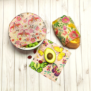 BSCI LFGB获得批准的有机棉蜂蜡食品包装<span class=keywords><strong>3</strong></span>件套 - Product Image 2