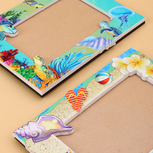 Bán buôn nhựa đơn giản lưu niệm bãi biển vuông khung ảnh giấy chứng nhận hình ảnh khung tường và sơn khung - Product Image 5