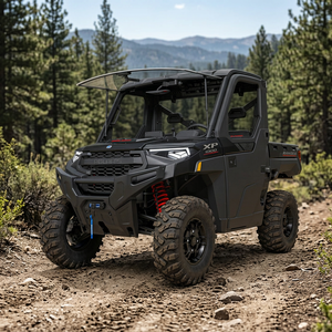 Véhicule utilitaire Polaris Ranger XP 1000 neuf, noir, style moderne, tout-terrain, UTV - Product Image 3