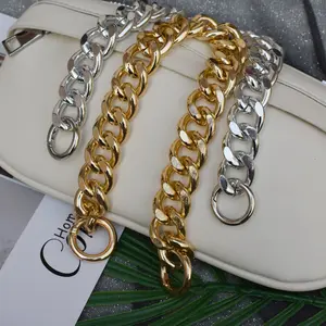 REWIN אופנה גבוהה באיכות DIY 30cm זהב כסף מתכת תיק שרשרת עבור ארנק ידית החלפה