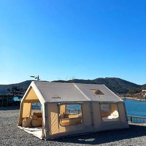 Tente de camping gonflable Junxin Coody 17.2, 3.6x4.8m, installation facile, 6-8 personnes, toutes saisons, tente pneumatique - Product Image 5