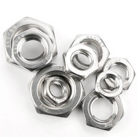 ASME B18.2.2 B18.2.4.5M DIN 936 5 # Écrou hexagonal fin -4'' A2-035 A4-035 M1.6-M98 en acier inoxydable 304 316 316L, taille personnalisée en stock