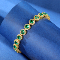 Bracelet tennis pour femme Angel Girl ATS61500G-G, luxe personnalisé, argent, fermoir à boule de 5 mm, laiton, zircon cubique, tendance, plaqué or 18 carats
