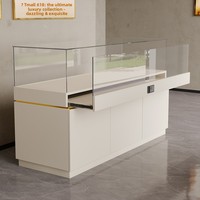 Vitrine de présentation de bijoux en verre, comptoir d'exposition pour musée, vitrine pour téléphones portables, présentoir d'antiquités, conteneur minimaliste