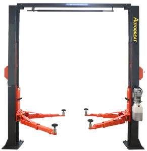 อุปกรณ์ยานยนต์ 4.5T ลิฟท์สองเสาด้านข้างเดียวปลดล็อครอกรถชั้น 2 คอลัมน์แบบใส