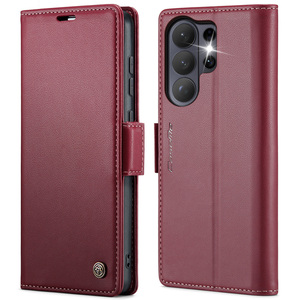 Funda CASEME para <span class=keywords><strong>Samsung</strong></span> <span class=keywords><strong>Galaxy</strong></span> S26 Ultra, Serie <span class=keywords><strong>023</strong></span>, con Bloqueo RFID, Acabado Brillante y Soporte - Rojo - Product Image 1