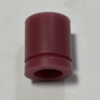 Anneau anti-vibration en silicone rouge et noir, taille personnalisable