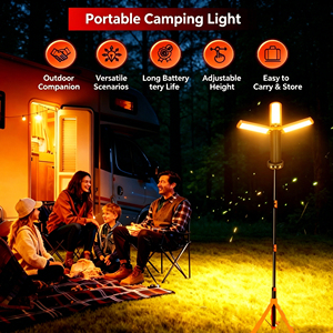 5ft Tripod Stand <b>Rechargeable</b> Camping Lantern 8000mAh Magnetic <b>LED</b> <b>Work</b> <b>Light</b> 1500LM with Remote, Portable Outdoor Tent <b>Light</b> - Product Image 6