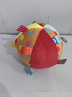 Jouet interactif pour chien en peluche Karl Dog Ball, jouet couineur pour petits chiens - Lavable, écologique, rembourré en coton naturel, jouet d'exercice