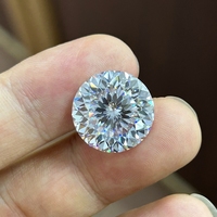Nouveautés couleur blanche ronde portugaise coupe Moissanite pierre précieuse en gros pour la fabrication de bijoux