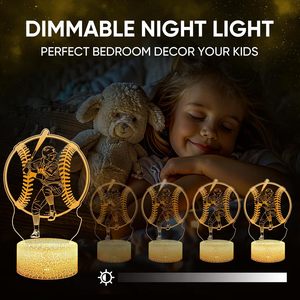 Real Football Team Logo Series Lámparas 3D Ilusión LED Lámpara de noche - Product Image 3