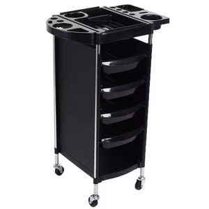 Carrito de Salón de Belleza Moderno con Ruedas y Cajones, de Plástico, Móvil, para Peluquería y SPA, Ecológico, Seguro y Reutilizable - Product Image 1