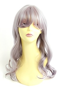 Peluca Sintética Premium Coreana Resistente al Calor - Rubia Ceniza y Gris con Ondas Sueltas en Forma de S para Mujer - Product Image 4