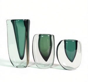 Luxury Handmade Glass <strong>Vase</strong> Pair Premium Finish Glass Handicraft Ideal Gift <strong>for</strong> Housewarming Anniversary or <strong>Mothers</strong> <strong>Day</strong> - Product Image 4