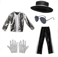 Tenue de scène disco pailletée années 80-90 pour cosplay, spectacle hip-hop, fête, danse, chanteur, costume de star, Halloween