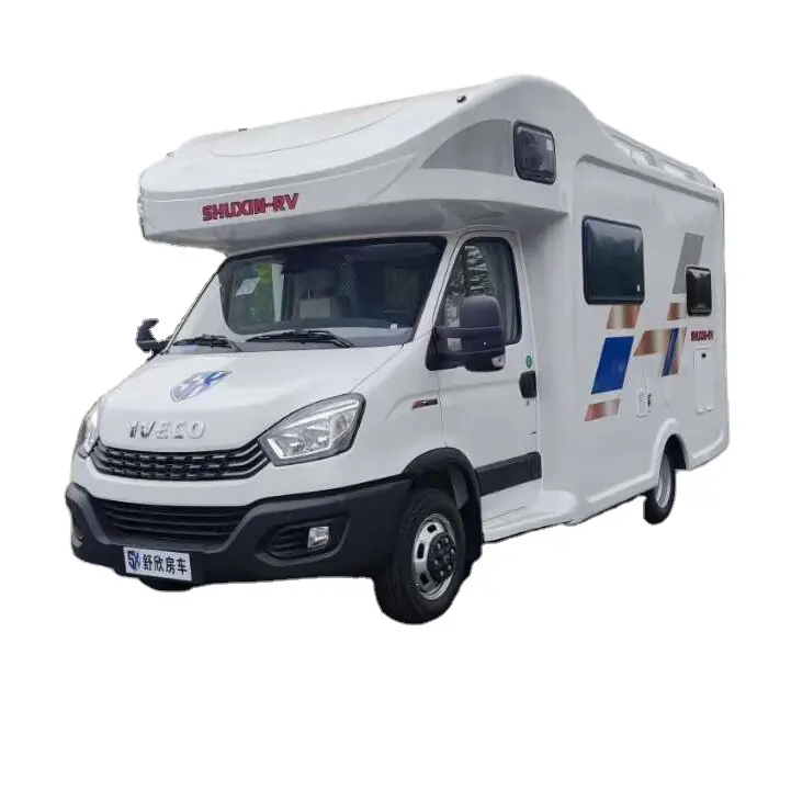 Chine 2023 nouveau camping-car de luxe IVECO 6 places 600w remorque de voyage pénale solaire