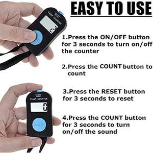 2025 2 PCS Deportes y entretenimiento Contador de conteo digital con cordón Manual Agregar y restar Clicker - Product Image 6