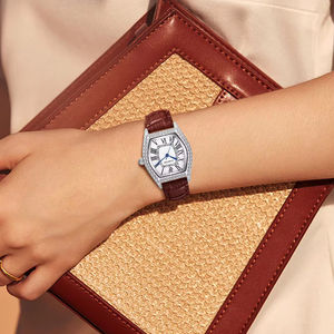 LUCKY FOX Set Regalo di Lusso 7 Pezzi con Orologio e Bracciale, Orologio al Quarzo Quadrato Semplice e Alla Moda per <span class=keywords><strong>Donna</strong></span>, Regalo Festivo - Product Image 3