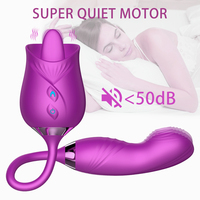 Hot Sale Silikon Rose Zunge lecken Vibrator G-Punkt Klitoris Stimulator Vibrator für Frauen Sexspielzeug Vibrator Sexspielzeug für Frauen