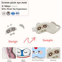 Fabricant de peluches personnalisées, masques pour les yeux en peluche avec forme mignonne et yeux personnalisés, masque pour les yeux en peluche sur mesure