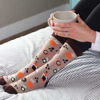 Belles chaussettes jacquard antidérapantes pour hommes et femmes Cadeau de nouveauté drôle avec message «Si vous pouvez lire ceci apportez-moi»