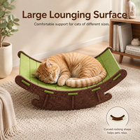Lit à bascule pour chat en gros, lit griffoir pour chat, hamac en feutre, chaise longue pour chats d'intérieur pour dormir, griffer et jouer