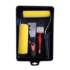 Kit de <span class=keywords><strong>peinture</strong></span> Sanfine : Rouleaux et brosses pour intérieur, 6 pièces, rouleaux en mousse floquée haute densité de 150 mm, ensemble d'outils de <span class=keywords><strong>peinture</strong></span> pour peintures <span class=keywords><strong>à</strong></span> <span class=keywords><strong>l</strong></span>'eau - Product Image 2
