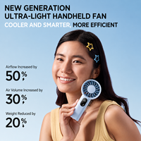 Ventilador de Mano de 120g, 2000mAh, Carga USB, Ligero, Mini Portátil, Alta Potencia, Turbo, con Servicio Personalizado