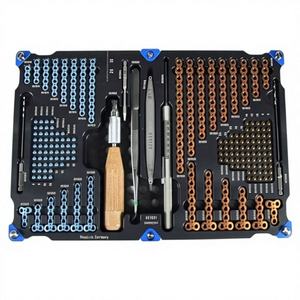 Kit d'instruments chirurgicaux orthopédiques vétérinaires BISONS en gros – Ensemble complet de plaques et implants à vis |   Titane réutilisable certifié CE - Product Image 1