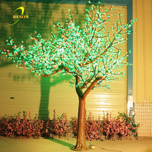 New Arrival PVC nhân tạo <span class=keywords><strong>LED</strong></span> Cherry Blossom <span class=keywords><strong>Tree</strong></span> đèn cho cảnh quan ngoài trời trang trí - Product Image 2