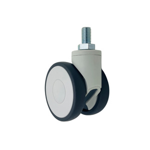 Ruedas Médicas de 100 mm, Ruedas Dobles de TPR de Alta Calidad para Equipos Médicos - Product Image 4