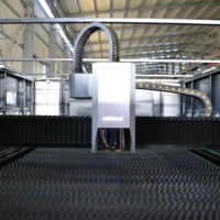 Nouvelle machine de découpe laser à fibre numérique Tianchen 6000W/3000W à refroidissement par eau automatique avec contrôle CNC Cypcut pour tôles métalliques DWG