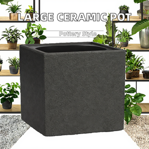 Large Modern Rustic PP Flower Pot with Drainage Hole for Indoor Green Plants Bonsai Planter for Shopping Mall and Home - Product Image 2