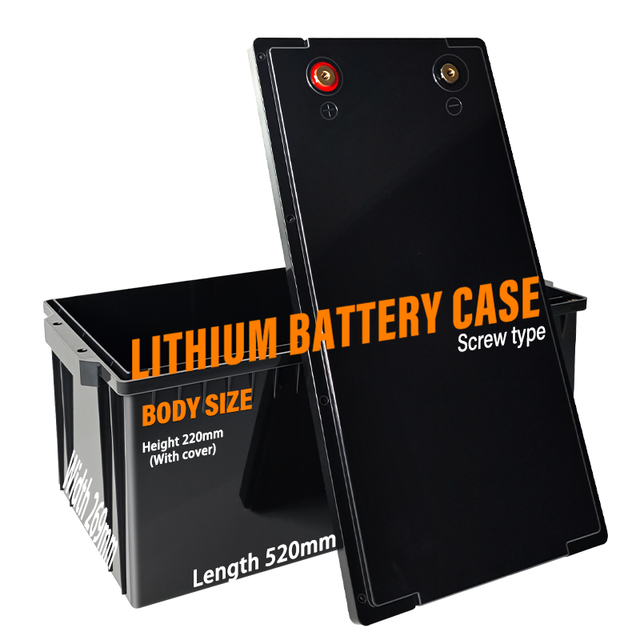 Customizable 12V100A 120A 150A LiFePO4 Battery Case Lithium Ion Cell Battery Box ABS Material for Solar Energy Storage Car