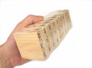 Blocco impilabile personalizzato gioco a torre in legno <span class=keywords><strong>con</strong></span> numero giocattoli per bambini 2023 - Product Image 6